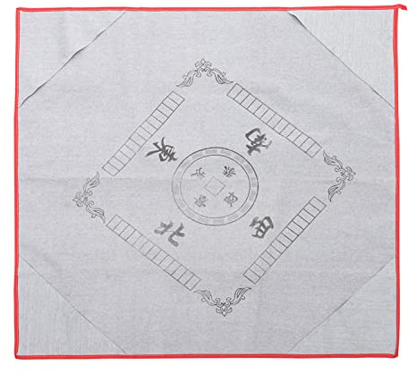 Toyvian Mahjong Zufällige Farbe Tischdecke aus Stoff rutschfeste mit Anti Rutsch Unterlage Rollbar für Brettspiele Geeignet für Zuhause und Spielabende
