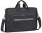 Rivacase Eco Laptoptasche 16 Zoll - wasserdichte Computertasche aus recyceltem Kunststoff - moderne Laptop Tasche für Männer und Frauen, Aktentasche für Business, Reisen, Uni, Schule (schwarz)