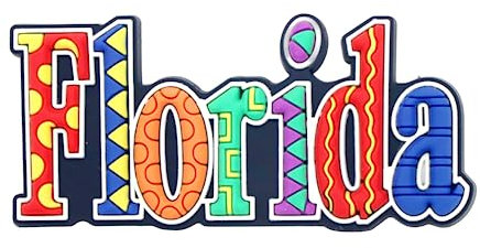 Florida Festive Multicolor Letters Fridge Souvenir Magnet