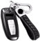 【5 Couleurs】 Z.MYUKI A3 Sportback Sline 35 tfsi Coque clé avec Porte Clef pour Audi A3 8Y 2020-2023 2024 Accessoire Protection clé (Noir)