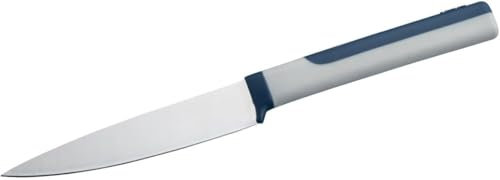 Tasty Universalmesser 11,5cm Klinge – Premium Küchenmesser: Scharf, Rostfrei & Ergonomisch – Ideal für Fleisch, Obst & Gemüse in Grau/Blau/Silber