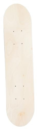 Toyvian Graffiti-Skateboard Skateboarddecks Bemalen Skateboard Zum Selbermachen Unfertige Skateboarddecks Unvollendetes Skateboard-Deck Einsteiger-Skateboard Kind Ahorn Hölzern