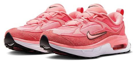 Nike Sportswear - Sneakers W Air Max Bliss in Pelle, Rosa Corallo-Nero-Bianco (7)