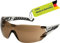 Uvex pheos nxt - Premium-Schutzbrille - innen beschlagfrei, außen extrem kratzfest & chemikalienbeständig - weiß/schwarz, getönt - one size