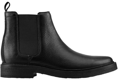 Clarks Premium Clarkdale Easy Chelsea Stivale da uomo, in pelle nera, taglia 40, Pelle nera, 42.5 EU