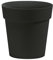 Nicoli Arké Pot rond élégant pour intérieur extérieur, jardinière ronde (26 cm, ANTRACITE)