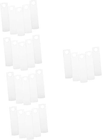 Operitacx 25 Piezas Etiquetas De Nombre En Diy Etiquetas De Nombres En Diy Para Vaso De e De Sublimación De e Del Vaso Acrílico Taza