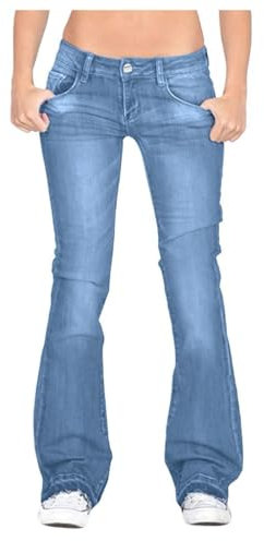 AMDOLE Damen Sale Angebote Damenhosen Damen Sommerhose Baumwolle Baggy Jeans Damen Schwarz Tagesangebote Sale Damen 7/8 Hosen Sommer Lack Leggings Jogginghose Damen Beige