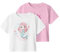 Name it mini Mädchen Nmffrejane 2P Ss Nreg Top, Lucent White, 110 EU