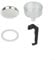 Upgrade Your Brewing Experience with Moka Pot Parts Handle, Gasket Seal, Funnel, Filter (6 Cup)