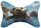YKUDBN Auto Nackenkissen, Lovely Sea Otter Print Auto Kissen 2er Set Tragbares Auto Kissen Memory Foam Auto Kissen Auto Kopfstütze Kissen