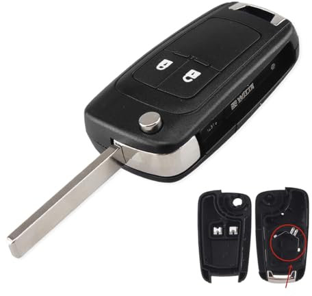 2 Buttons Vauxhall Key Fob Replacement for Ope-l Vauxhall Insignia Astra Meriva Zafira Movano Mokka Adam Cascada Corsa Karl Key Casing Case Shell Cover