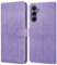 Leacckl Cover per Samsung Galaxy A16 4G/5G, Custodia a portafoglio in Pelle PU Premium [Magnetica a Scatto] [Funzione Stand], Viola