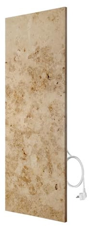 Marwona Calefactor de infrarrojos de mármol con termostato I 800 W I Jura A-800 I Radiador Eléctrico de Pared Eficiente I 5 años de garantía I Calidad alemana