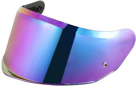 Visiera Casco per FF808 Stream II,Visiera del casco Lente Antigraffio Flip up Lente,Protezione per Il Vento del Motociclo,Casco Parabrezza Moto Visiera a Lente Integrale (Arcobaleno)