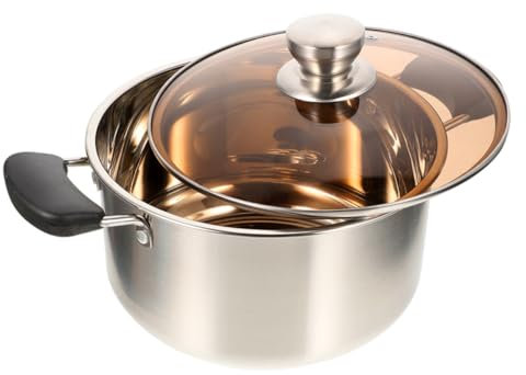 MAGICLULU Suppentopf Aus Edelstahl mit Großem Fassungsvermögen Suppentopf mit Griffen Leicht Zu Reinigende Kochtöpfe für Gas und Induktion