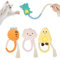 Adiwo Katze Baumwollseil Zähne Reinigung, Katze Dental Spielzeug für Katzen und Gegen Mundgeruch,4pcs