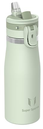 Sparrow Insulated Water Bottle 1L - TouchFlow Metal Water Bottles with Straw - BPA-Free - Stainless Steel Flask, Leakproof, Ergonomic One-Tap for Outdoor, Hiking & Travel