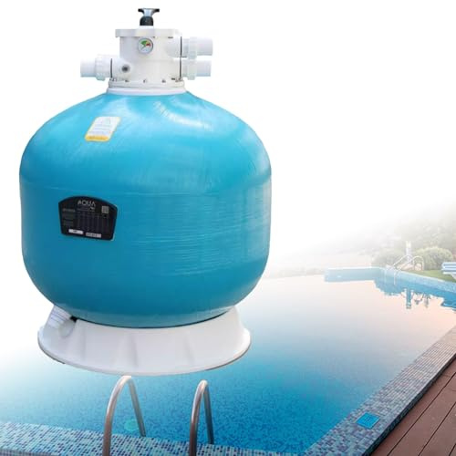Sandfilterpumpe für oberirdischen Pool – 12700 Gallonen Kapazität, 27,7 kg Sand, Multi-Port-Ventil, Wasserfilter-Reinigungsausrüstung von Swimming Pool
