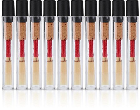 10 Stück Oboe Blätter, Stärke Medium Soft Oboe Reed mit Transparenter Case Musik Instrument Ersatzteil