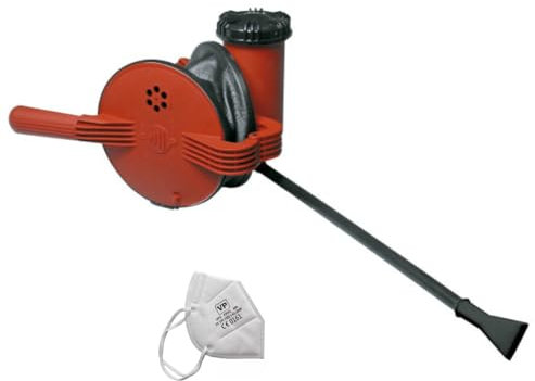 Espolvoreador Azufre, Tierra de Diatomeas e Insecticidas – Pulverizador de Polvo con Agitador, Boquilla y Tubo Orientable – Fuelle para Fumigar Polvo con Agitador– Azufradora 1,5kg Fabricado en España