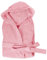 emmevi Peignoir en tissu éponge 100 % coton teinte unie souple avec poches et capuche pour homme femme, tailles S M L XL XXL Médium rose