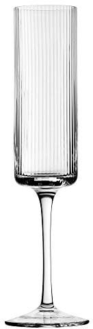 Utopia Hayworth Champagne Flutes 7oz / 200ml - Pack of 6 - Champagne Glasses, Smoke Glasses