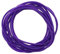 Lizzy Pack of 12 Neon Gummie Bracelets | Bright Gummy Jelly Rubber Bangles Shag Bands Friendship Wristbands | Party Bag Fillers and 80s Halloween Fancy Dress Accessories (Purple)