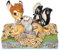 Disney Traditions Bambi And Friends Figurine
