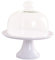 UPKOCH 1 Set Kuchen Glasglocke mit Keramik Teller Glas Käseglocke Tortenplatte Haube Dome Torten Glashaube Kuchenständer Tortenglocke Lebensmittel Abdeckung Deckel für Patisserie Cover