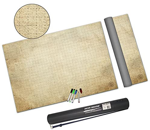 Dungeon Grid Game Mat | UNENTBHRLICHES Rollenspiele – Kriegsspiele - Brettspiele Accesorie | KOMPATIBEL mit D&D, Pathfinder und Warhammer | Wiederverwendbare, NACHHALTIGE und TRAGBAREN