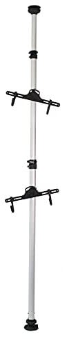 Wiltec Teleskop Fahrradhalter für 2 Räder je 20kg 160-340cm, Fahrradständer platzsparend, Hängesystem verstellbar mit 360° Haltearmen