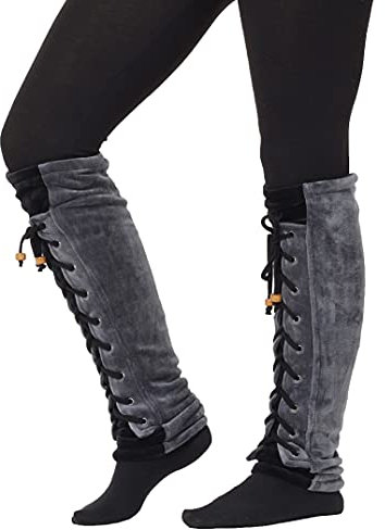 PUREWONDER Damen Stulpen Beinstulpen Beinwärmer Modell Nr. 28 Grau