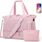 ETRONIK Sporttasche Reisetasche Damen, Weekender mit Schuhfach & Nassfach, Sport Travel Bag Weekender Damen für Reisen Gym Yoga, Handgepäck Tasche für Flugzeug, Rosa, Mittel