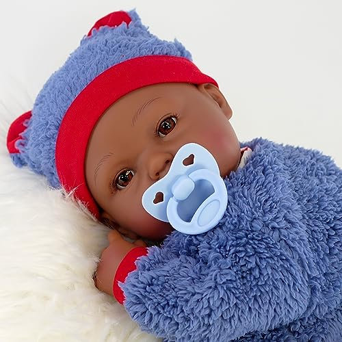 The Magic Toy Shop BiBi Doll Reborn Doll Posy – Realistic Lifelike Baby with Dummy, Birth Certificate & Feeding Bottle, Soft Vinyl & Cloth Body – for Girls, Ages 3+