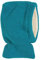 HANS NATUR Bio Baby und Kinder Schalmütze 100% Bio-Baumwolle (KBA) und Schurwolle, Türkis, 50/52