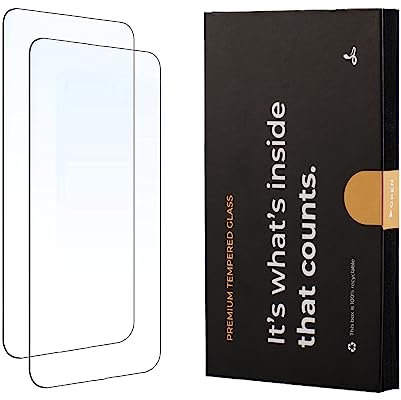 Snakehive Tempered Glass Screen Protector for iPhone SE 2022/SE 2020 | Premium Mobile Phone Screen Protectors | Impact-Protection Anti-Shatter Anti-Scratch Easy Bubble Free Installation - Pack of 2