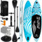 KESSER® Aufblasbares SUP Board Set Stand Up Paddle Board Premium Surfboard Wassersport | 6 Zoll Dick | Komplettes Zubehör | 130kg