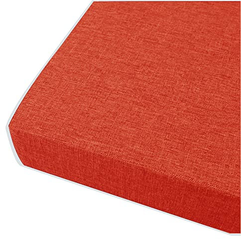 FANSU Sitzerhiohung, Sitzkissen Memory Foam Bequeme Bürostuhl Stuhlkissen für Esstisch stühle/Rollstuhl/Gartenstühle/Sofa Rücken Sitzkissen (50x50x8cm,Orange)