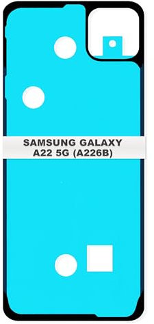 IS-TECK Akkudeckel Kleber kompatibel für Samsung Galaxy A22 5G A226 Klebe Band Dichtung Streifen Folie Back Cover