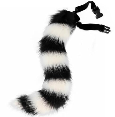 DRESHOW Fuchspelzschwanz Cosplay Kostüm Party Super riesiger flauschiger Schwanz für Damen