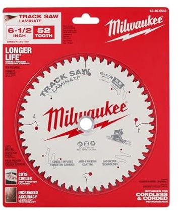 Milwaukee Lame de scie stratifiée 52 dents, lame de 165 mm