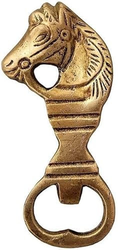 Galaxie Karmaa Brass Material Horse Head Beer Bottle Opener for Kitchen Bar Or Restaurant