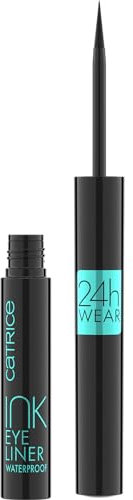 Catrice Ink Eyeliner Waterproof, Nr. 010, Schwarz, abdeckend, Ultra Schwarz, Expressergebnis, farbintensiv, matt, vegan, wasserfest, ohne Mikroplastikpartikel, ohne Parfüm, 3er Pack (3x1.7ml)