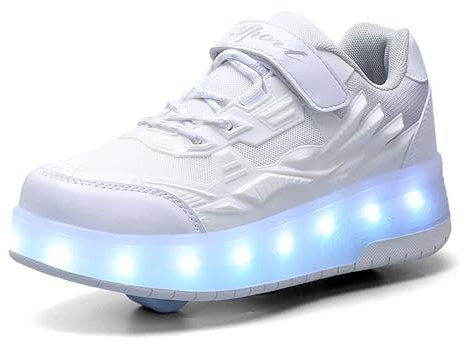 Pairobin Kinder Rollschuhe – Rollschuhe – Sneakers 2-in-1 Rollschuhe geeignet für Outdoor-Sportarten beginnen Sie die Abenteuer- und Freiheitsreise und genießen Sie den Spaß der Kindheit, Low-Top