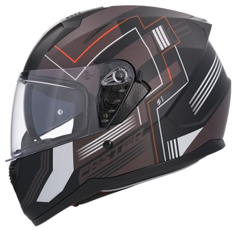 Shiro HEMETS SH-667 Faster Integralhelm Schwarz und Grau Matt mit Sonnenbrille (XXL)