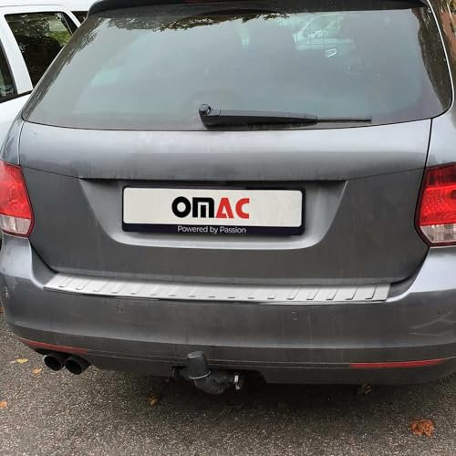 OMAC Ladekantenschutz Stoßstangenschutz kompatibel mit VW Golf Variant 2012-2021 Edelstahl Chrom