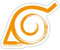 Spreadshirt Naruto Symbol Des Hidden Leaf Village Sticker Aufkleber, 10 x 10 cm, Mattweiß