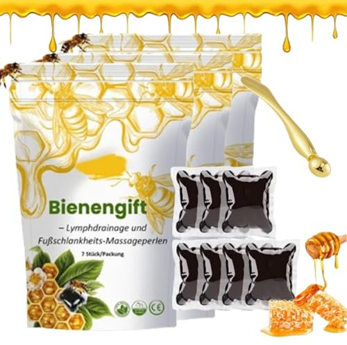 CVREOZ Bienenlymphatischer Drainage- & schlankender Fußbad-Körner, Voilaist Bienengift Fußbad, Voilaist Bienengift, Voilaist Bienengift-Perlen (3PC)