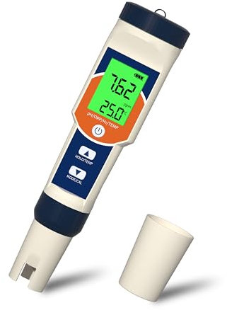 YIYEGO pH Messgerät Wasser, 4-in-1 pH/ORP/H2/TEMP Tester, ppm messgerät wasser Acqua IP67 Wasserdicht 0,01 hochpräzise digital Wasserqualitätstester mit ATC-Funktion
